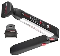 Vista 1 de Mangroomer Ultimate Pro Back Shaver con asa 2 cabezas de shock absorber Flex, Bisagra de energía, Extreme Reach y Power Burst