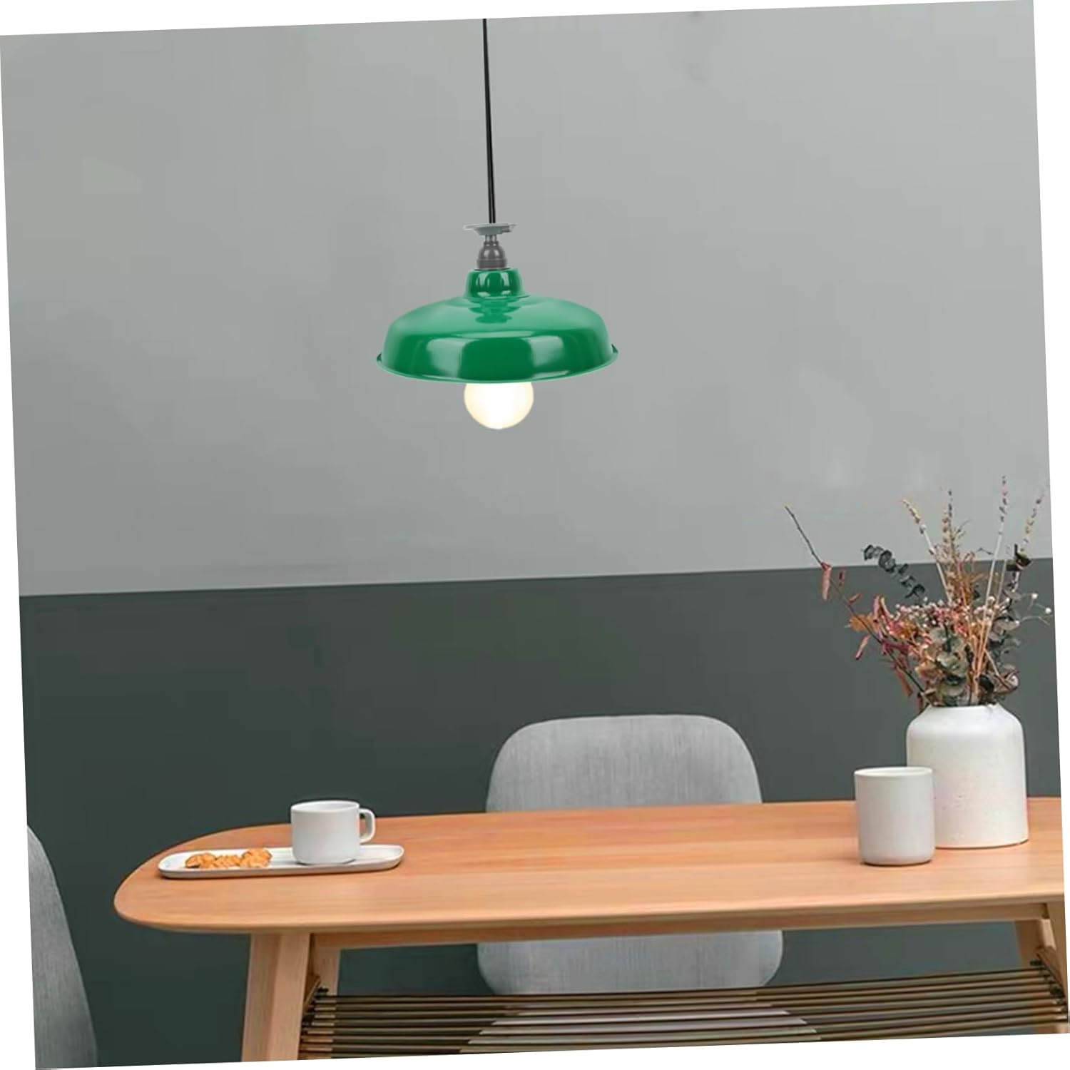 Retro Enamel Lampshade for Porch Corridor Decorative Light Accessory Easy Installation Creates Warm Atmosphere Iron Craftsmanship