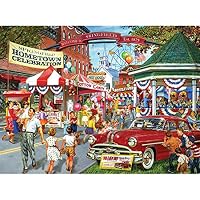 Back to The Past 1000 PC Jigsaw Puzzle - Hometown Celebration