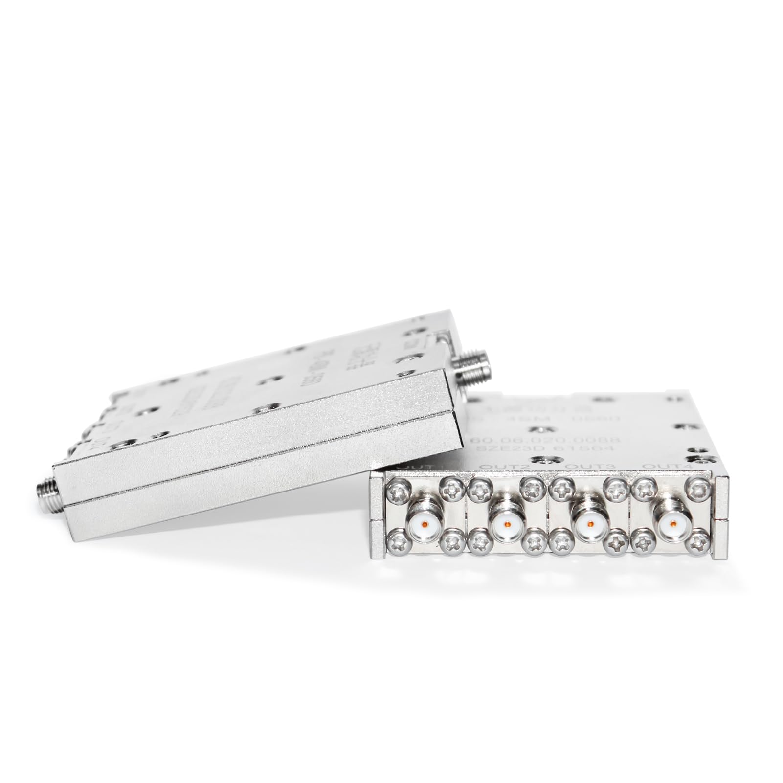 TOJOIN - Divisor de potencia pasivo de 4 vías para conectores SMA, divisor de cable coaxial de 0,5-6 GHz para accesorios de medición de RF/microondas, sistema de antena resistente a la corrosión