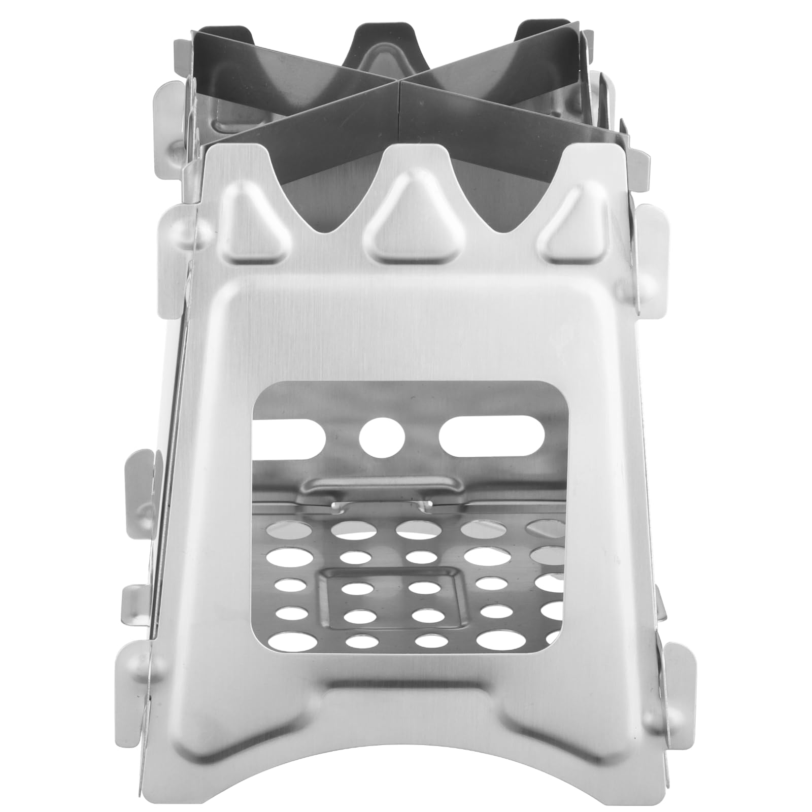 Folding Camping Stove Portable 6.3 x 5.3 x 3.7 inches with Storage Bag, yeesport Portable Wood Burning Stove, Outdoor Camping Stove for Camping, Hiking, Mountaineering, Travelling