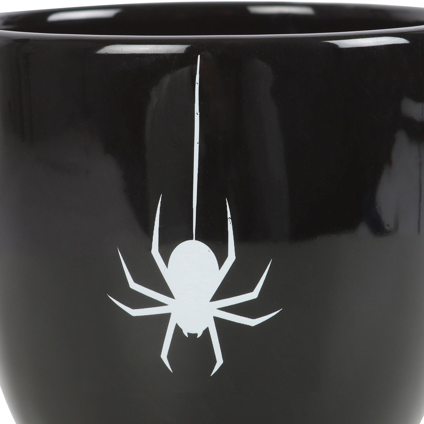 Something Different Wholesale Gotische Teetasse mit dornigem schwarzem Griff und aufgedrucktem Spinnen-Detail – ideal für einzigartige Teemomente – umarmen Sie dunkle Eleganz in jedem Schluck