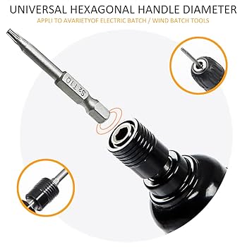 Torx Screwdriver Bit Set, PTSLKHN S2 Steel Magnetic Security