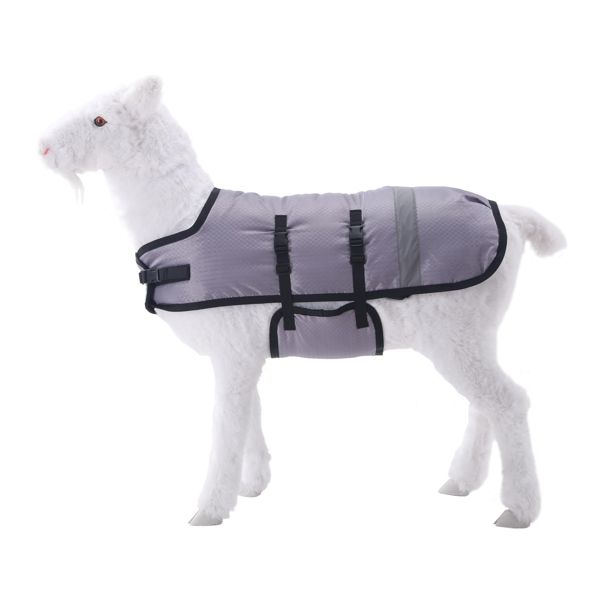 Calda coperta per vitelli da 200 g/m², imbottitura impermeabile e antivento, coperta regolabile per vitelli, agnelli e altri animali giovani