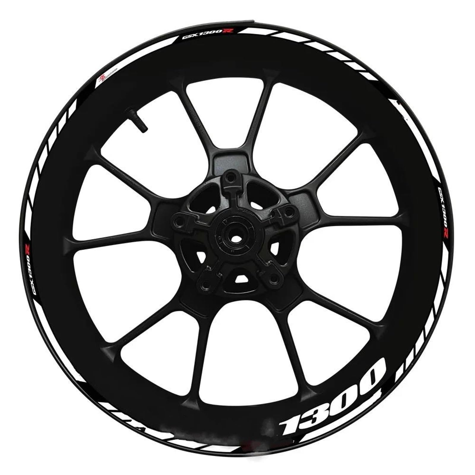 for Suzuki for Gsx-r1300 for Hayabusa for GsxR1300 Motorcycles Wheel Hub Rim Thick Edge Stickers(Style 6)