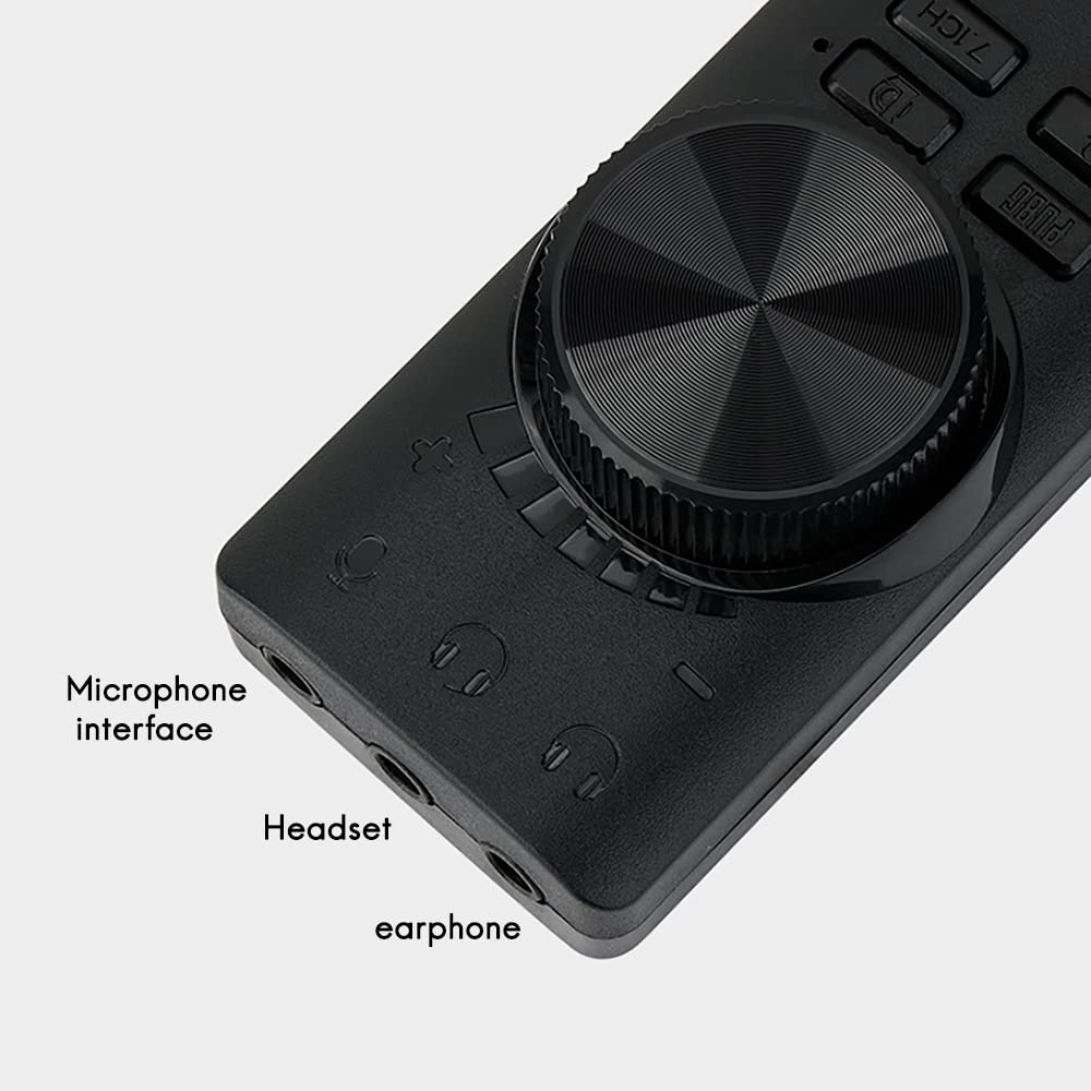 USB Sound Card Adapter - 3.5mm Audio Adapter, Sound Card Accessories | 7.1 Channel Aluminum ALLIAG SOUND CARD ACCESSORIES WITH SUPERIOR 3D DIRECTOSS for laptops, l