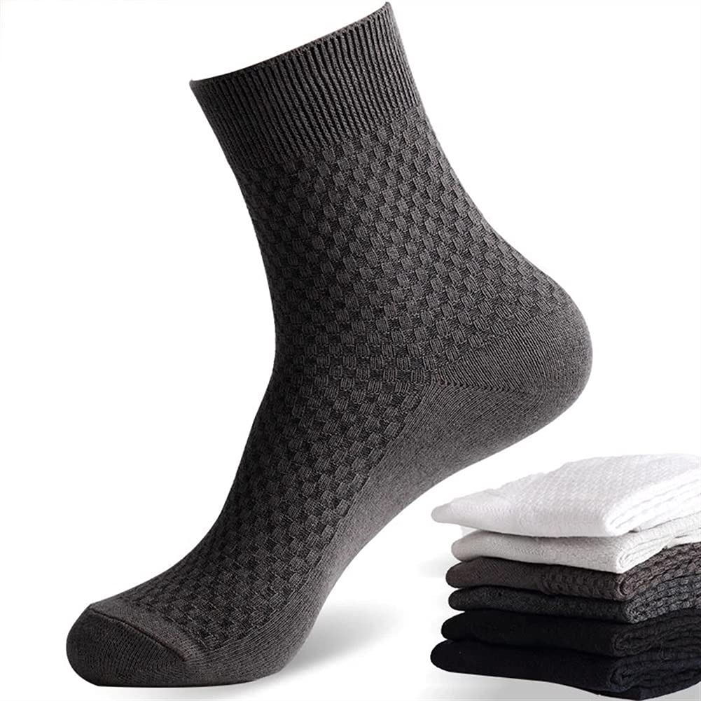 CYTSH Calcetines de los hombres calcetines de algodón de fibra de bambú adecuados para la primavera, verano y otoño fuerte elasticidad calcetín juventud