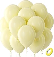 Vista 292 de Bezente Globos de látex verde lima para fiesta, paquete de 100 globos de color verde claro de 12 pulgadas, globos redondos de helio verde fruta