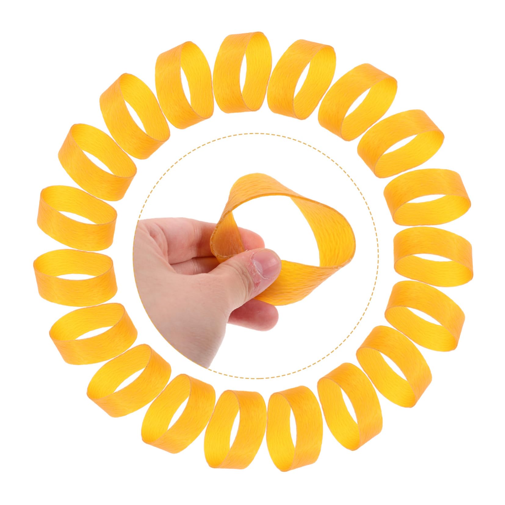 OSALADI 3 Set Elastico ispessato dovere bande di resistenza in movimento bande elastiche potere elastici larghi resistenti elastici di sopravvivenza gomma da cancellare Giallo