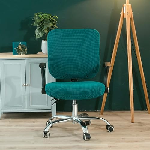 Miniatura 10 de Gardaner Funda para silla de oficina resistente al agua, protector dividido y elástico jacquard elástico universal para silla de trabajo de