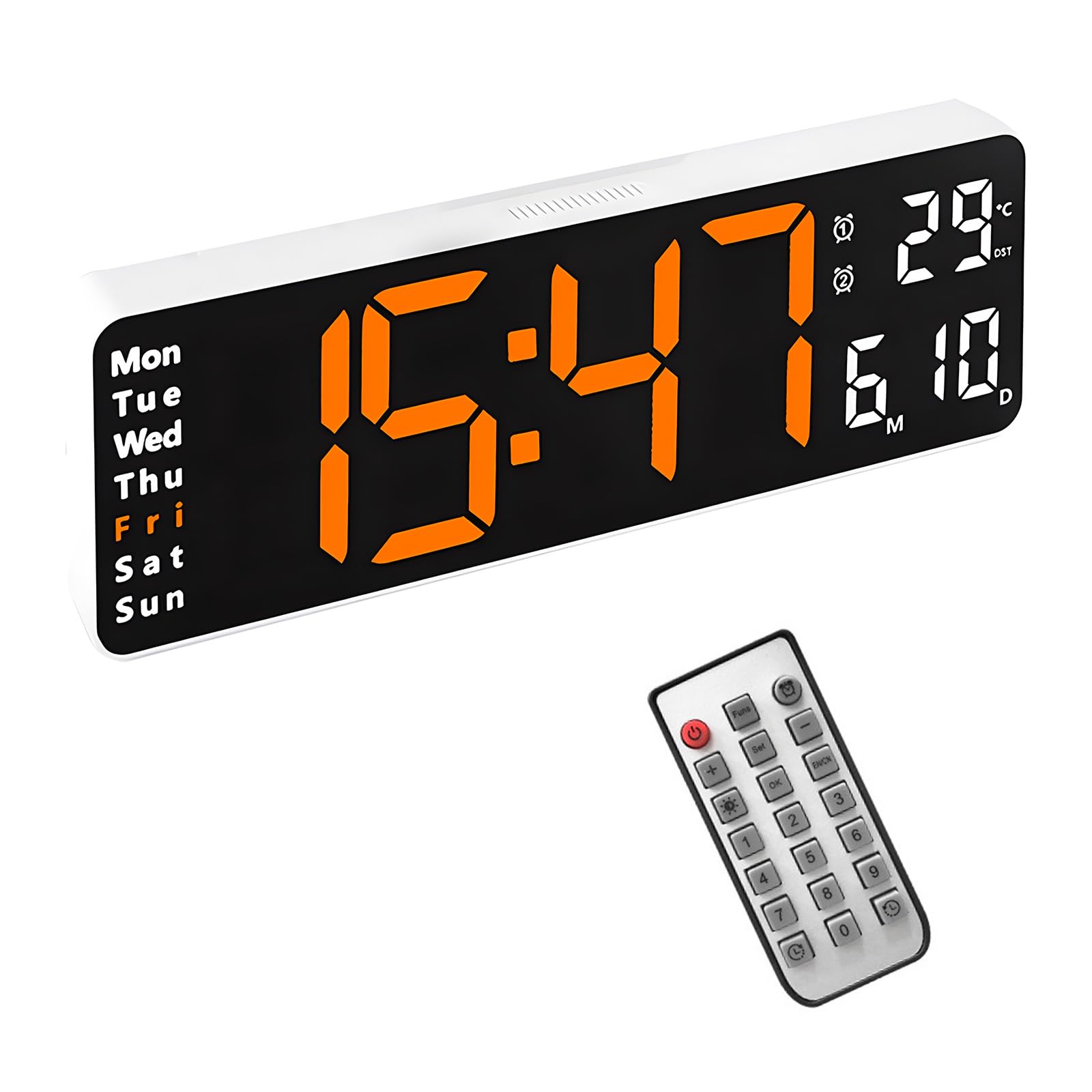 Horloge électronique LED grand écran : finie l'indécision sur la date et la température
