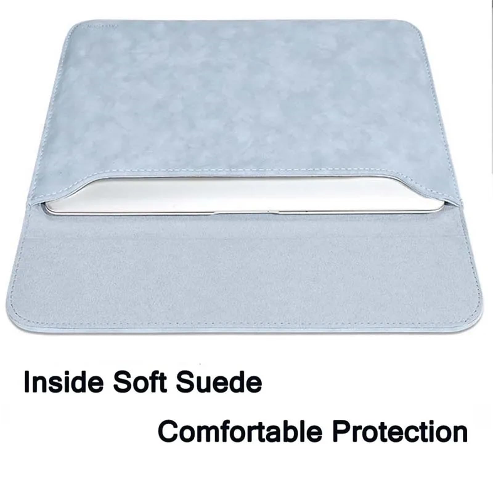 Funda De Tableta Bolsa for Tableta, Funda for ratón con imán de Cuero PU Mate Liso, Funda Plegable for Cargador y Alfombrilla for ratón, Funda de Transporte para Tablet(Heavy Gray)