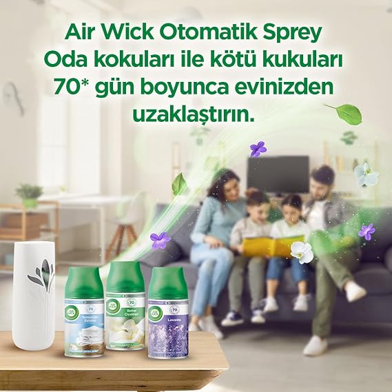 Air Wick Freshmatic Otomatik Sprey & Bahar Çiçekleri Yedek Sprey Oda Kokusu Kiti