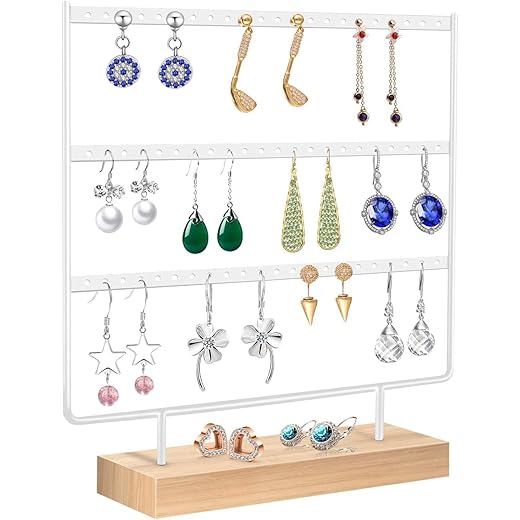 ROLLYWARE Metal Earring Organizer Stand 3 Layer