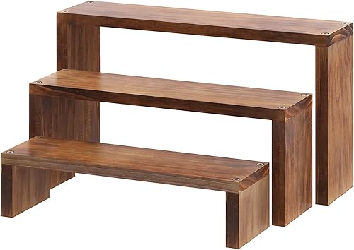 Estante para plantas para escritorio, alféizar de ventana, encimera, soporte de suculentas, estante de escritorio de 3 niveles, escalera de mesa de