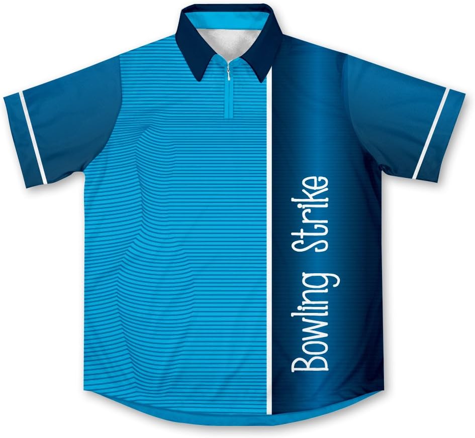 ScudoPro Blue Strike Bowling Jersey