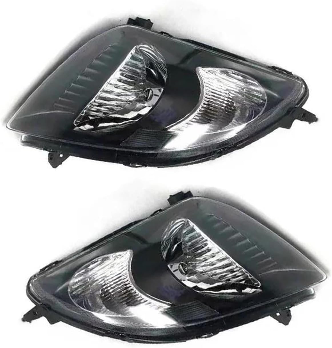 Left&Right Headlight Assembly For Suzuki For Swift 2005 2006 2007 2008 2009 2010 2011 Head Light Lamp Headlamp Pair(Black)