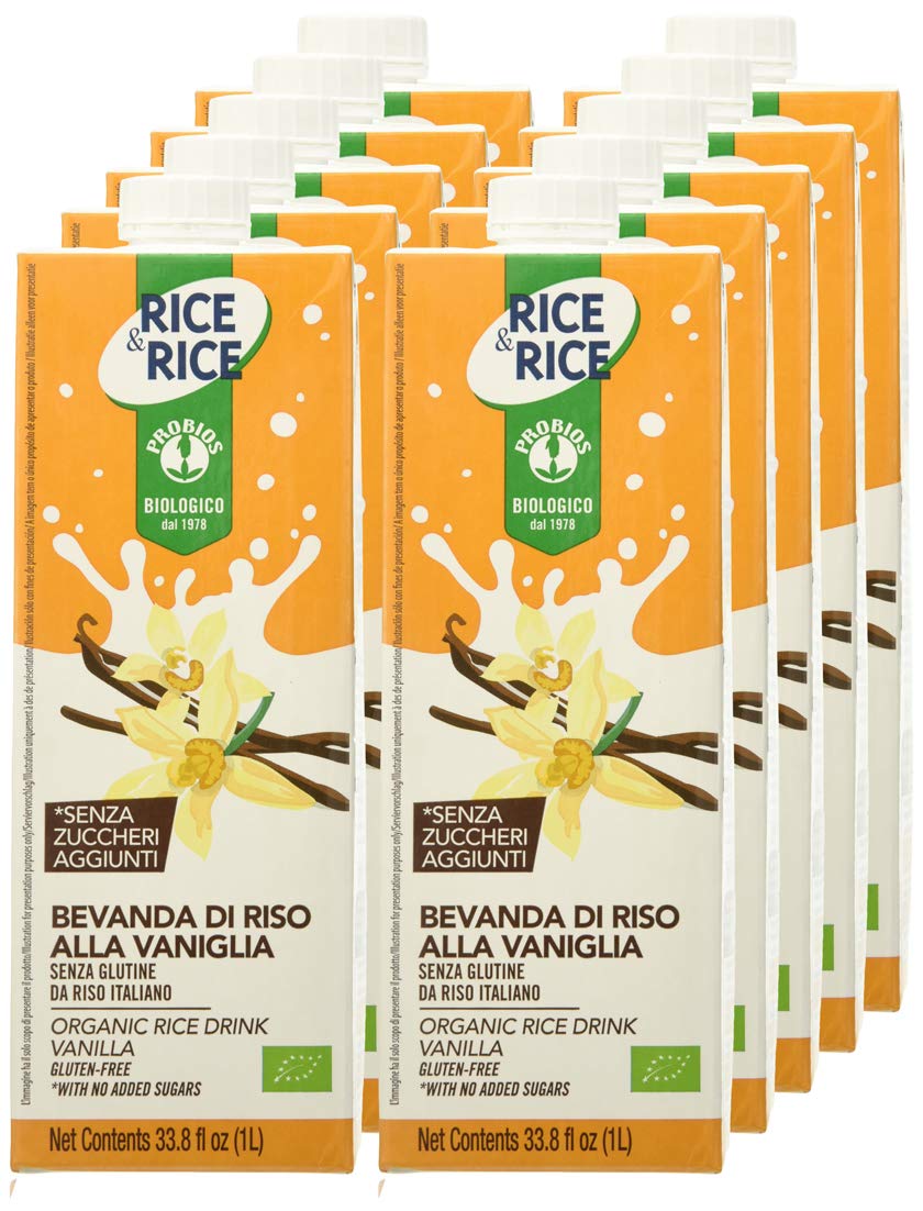 Probios Bevanda di Riso alla Vaniglia Bio - Confezione da 10 x 1 l