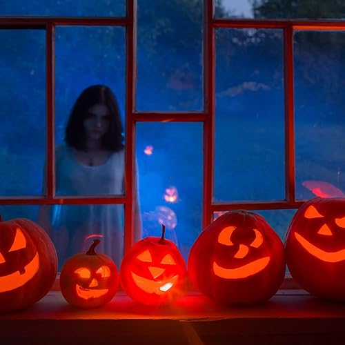 Miniatura 4 de 12 piezas de ojos LED de Halloween para máscara de ojos brillantes luces LED ojos con caja de batería, batería no incluida