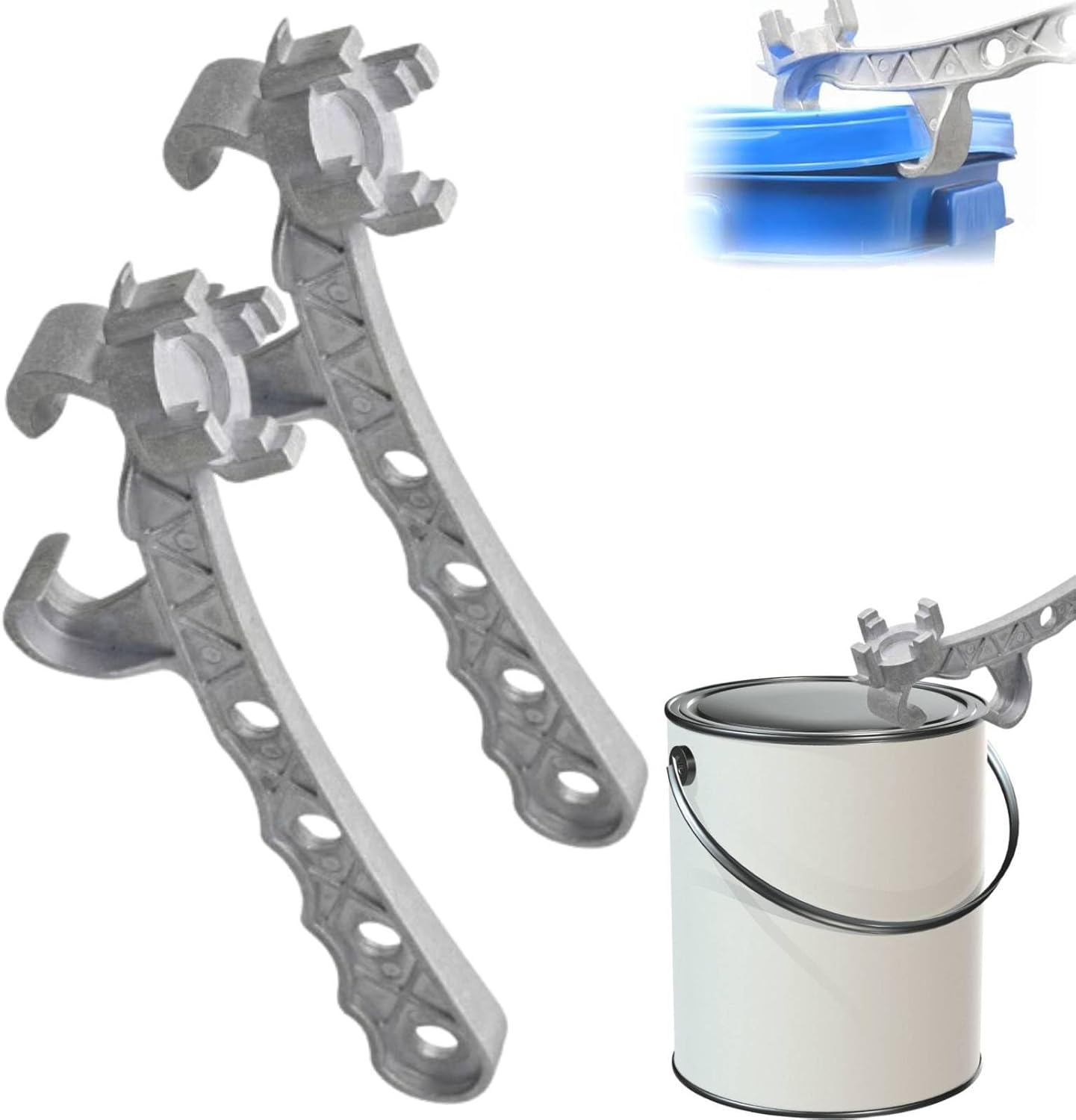 Aluminum Bucket Opener Paint Can Opener Silver Buckets Lid