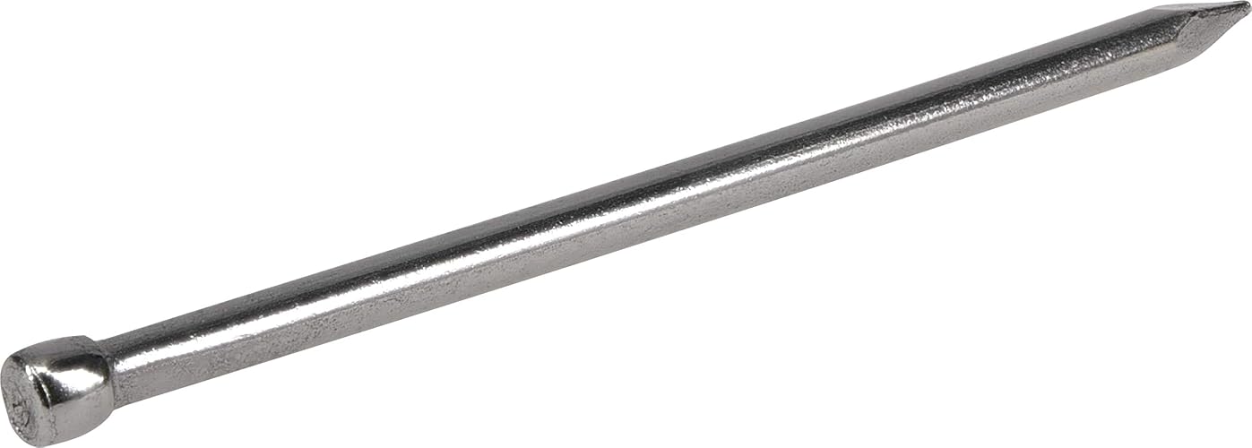 Hillman 592301 Polished Finishing Nails (6D x 2") - 60 Pieces, Silver | Bright unplated steel, Brad head countersinks for trim and molding, Easy to fill for clean interior finish work