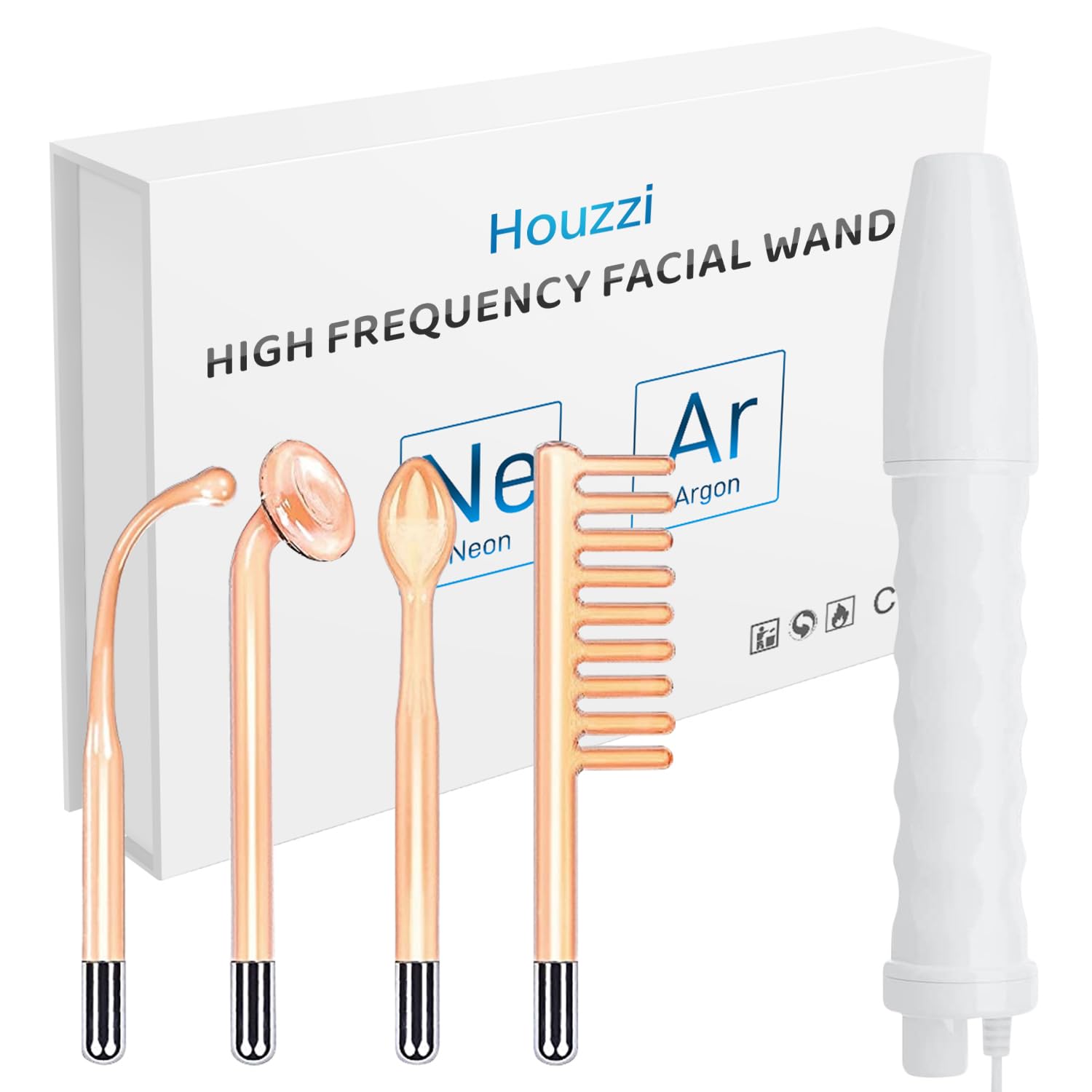 High Frequency Wand - High Frequency Facial Device White