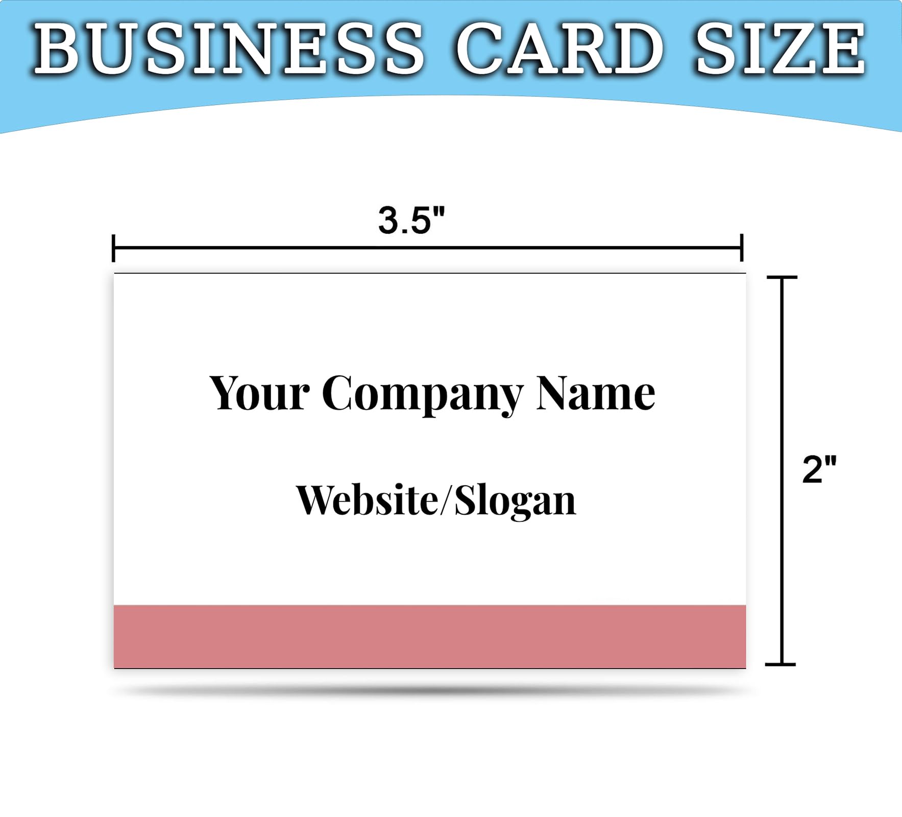 100 Custom Business Cards – Personalized Double Sided With Photo, Logo, Text (3.5" X 2")