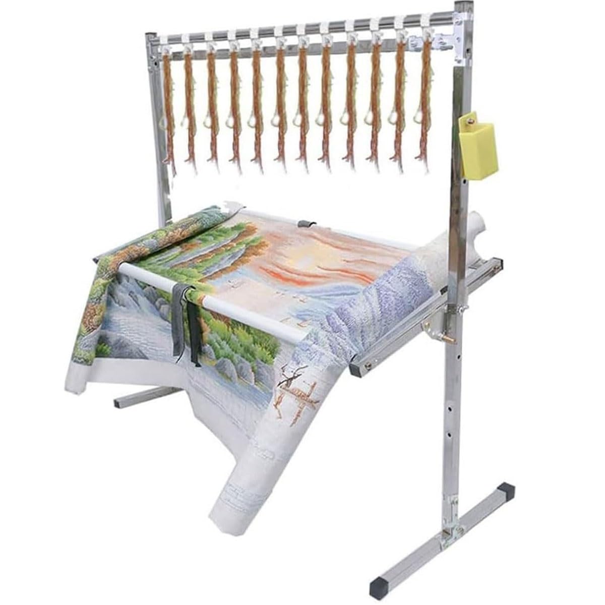 Support rotatif en acier inoxydable pour point de croix et broderie de haute précision