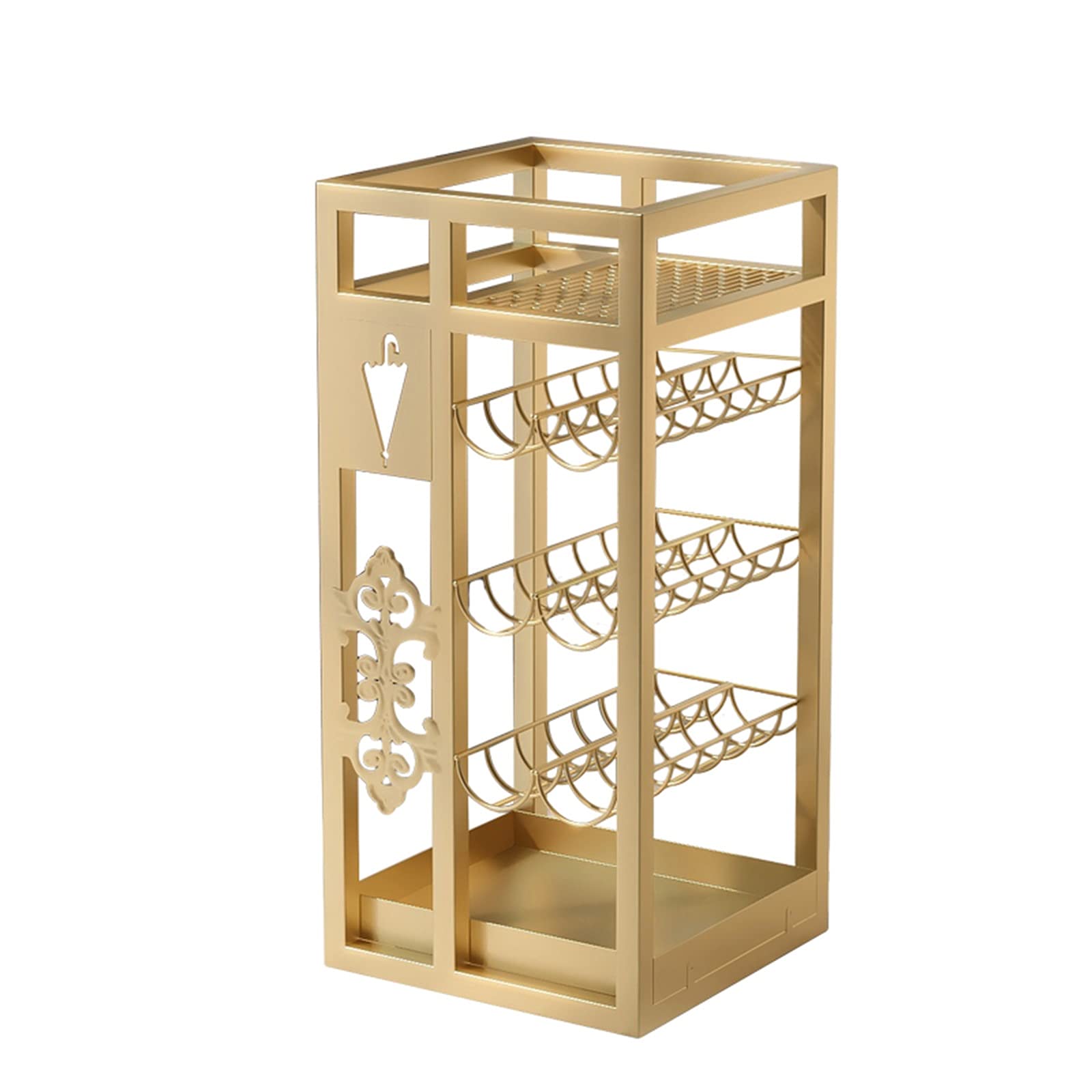 Porte-parapluies pour hôtel grande capacité 12 pièces en métal léger