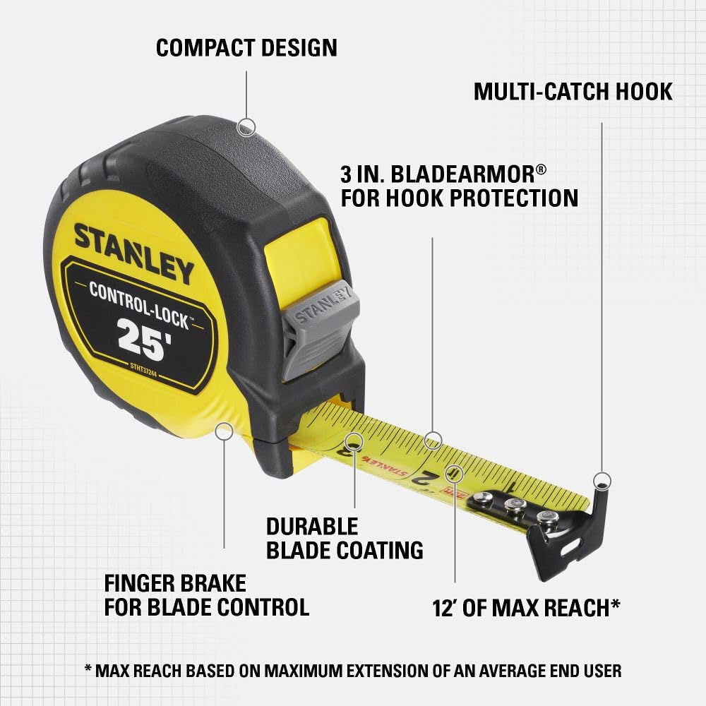 STANLEY STHT37244 taśma miernicza 25 stóp
