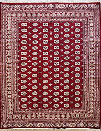 8'0 X 8'9 Pak Mori Bokhara Area Rug With Wool Pile - | A 8X9 Large Rug | An Authentic Hand Knotted Bokhara Jaldar Rug #TOP17