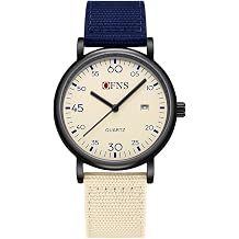 Men's Military Wrist Watch Unisex Nylon Strap Tactical Casual | Unisex Military Field Watch with Nylon Strap, Luminous Easy-Read Dial, Analog Quartz Tactical Sport Wristwatch