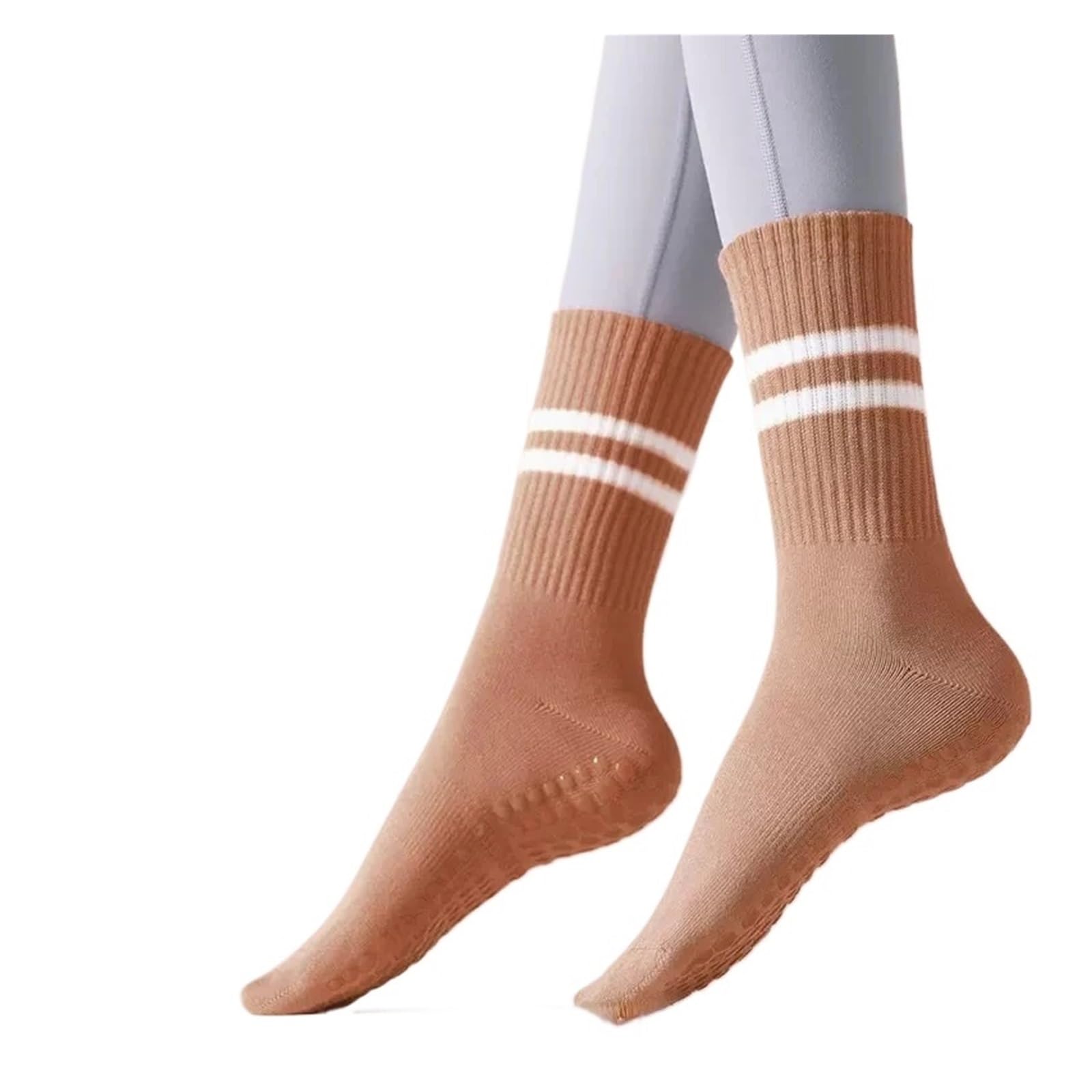 Calcetines Antideslizantes De Yoga For Mujer, Calcetines Interiores De Silicona For Fitness, Calcetines Deportivos For Gimnasio, Suelo, Danza, Pilates Adecuado Para Yoga, Danza, Deportes, Fitness(Dark