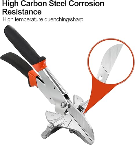 Miniatura 5 de Tijeras de inglete para angular,Herramienta de corte redondo de cuarto,Cortador de corte de inglete de ángulo múltiple para virutas de madera