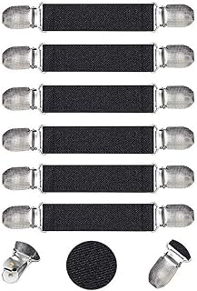 Elastic Hat Clips for Travel,Mitten Clips for Kids, Stainless Steel Elastic Glove Keeper Clips for Kids, Toddlers, Adults, Easy to Use Winter Mitten Clips, No More Lost Gloves