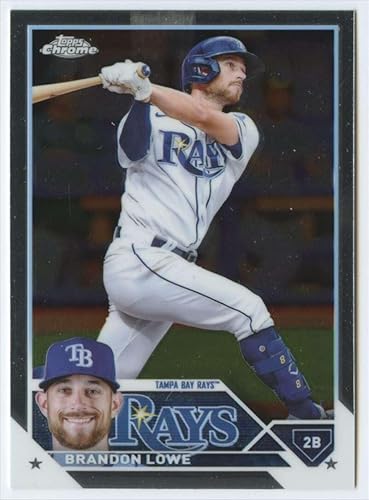 2023 Topps Chrome #208 Brandon Lowe NM-MT Tampa Bay Rays Baseball Trading Card disponible en Yaxa Peru