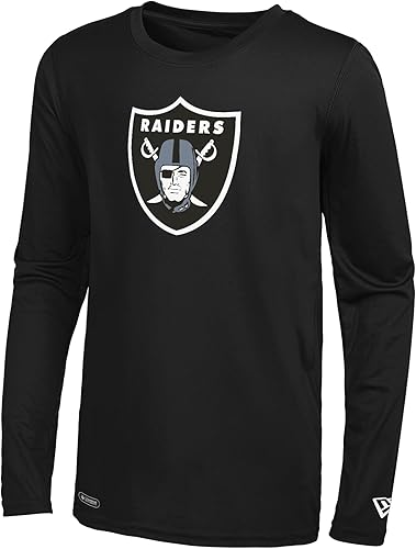 New Era NFL Football - Camiseta de manga larga con logotipo de estadio para hombre