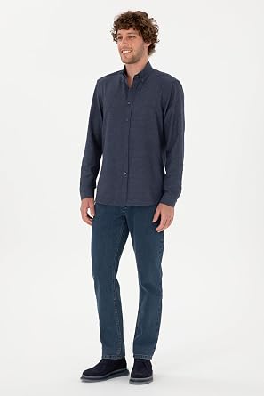 U.S. Polo Assn. Erkek Koyu Yeşil Gömlek Basic 50316723-VR079
