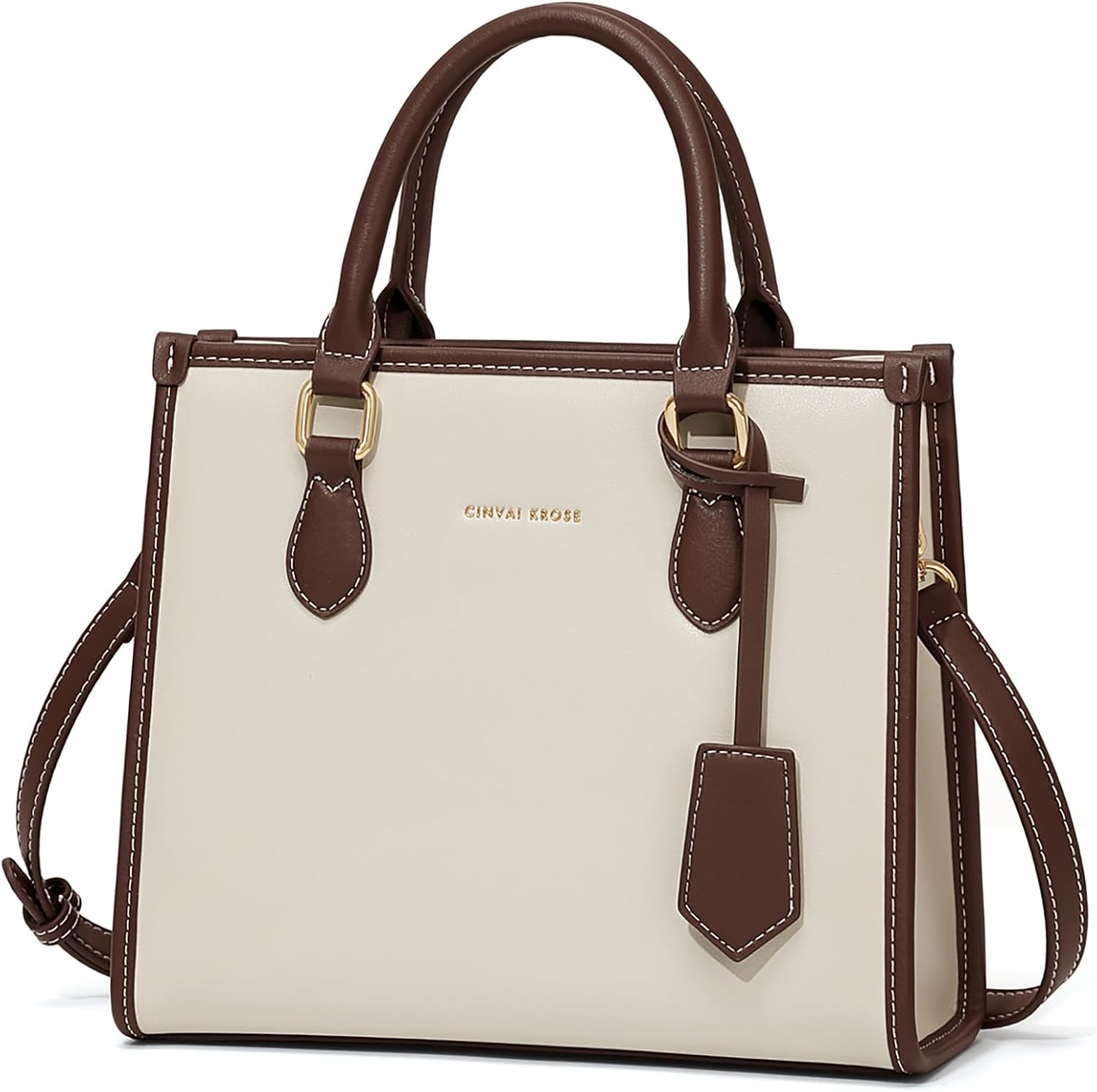 Leather Crossbody Bag for Women Trendy Handbags with Adjustable Strap Work Bag for Formal or Daily Outfit