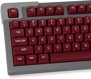 mintcaps Red Keycap Set 150 Key MSA Profile Double Shot ISO/ANSI Layout for Cherry MX Switches Mechanical Gaming Keyboard