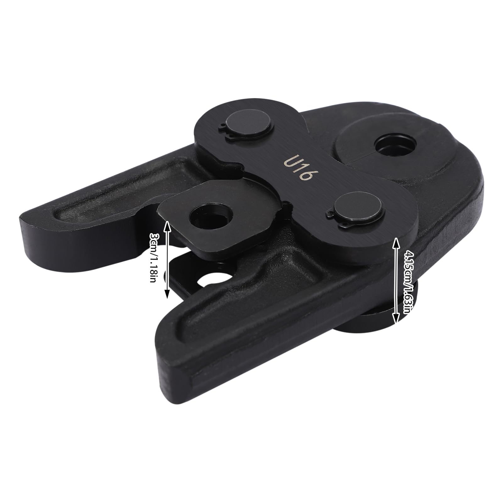 Mordazas de prensado, alicates de presión U16 para tubos compuestos, para conectar tubos de aluminio y plástico, tubos PEX, tubos PB