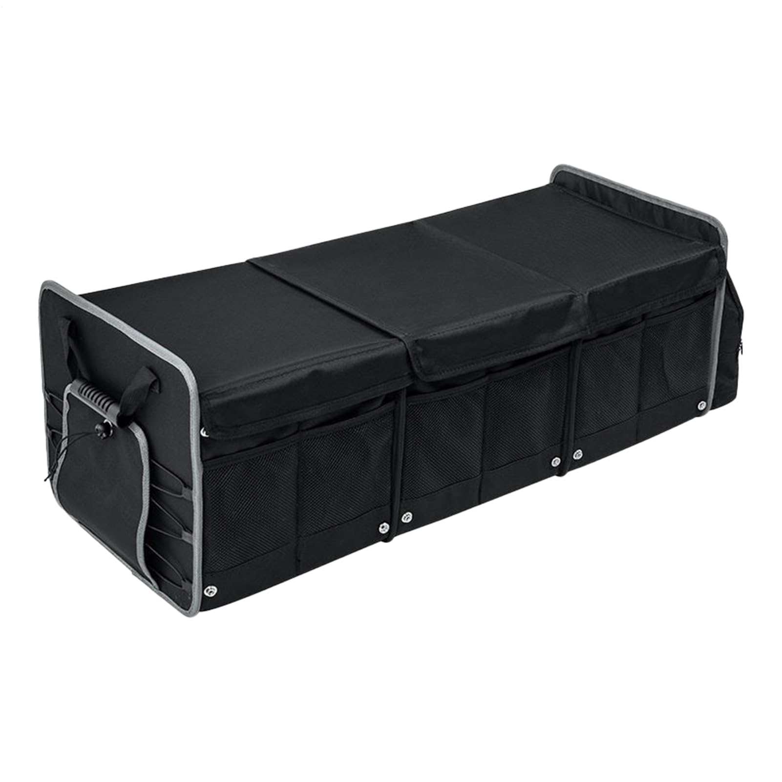 Organizador De Maletero Para SUV 95L Contenedor de Carga para Maletero | Cajón Portacargas Antideslizante para Camping, Viajes, SUV, Autocaravana, Camión y Desplazamientos