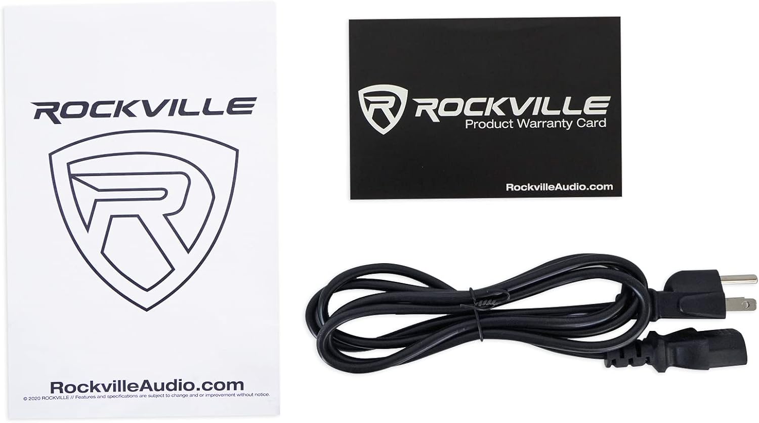 Rockville Rock Shaker 8" 400W Powered Subwoofer, Deep Bass, Class-D Amp, RCA Inputs, MDF Enclosure, White Finish, for Home Theater & Studio