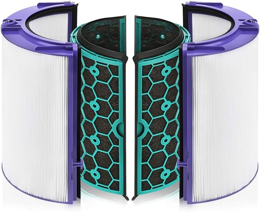 Replacement Hepa Filter for Dyson HP04 TP04 DP04 TP05 DP05 Air Purifier Sealed Two Stage 360 Filter System Pure Cool Purifier Fan HEPA Filter & Activated Carbon Filter
