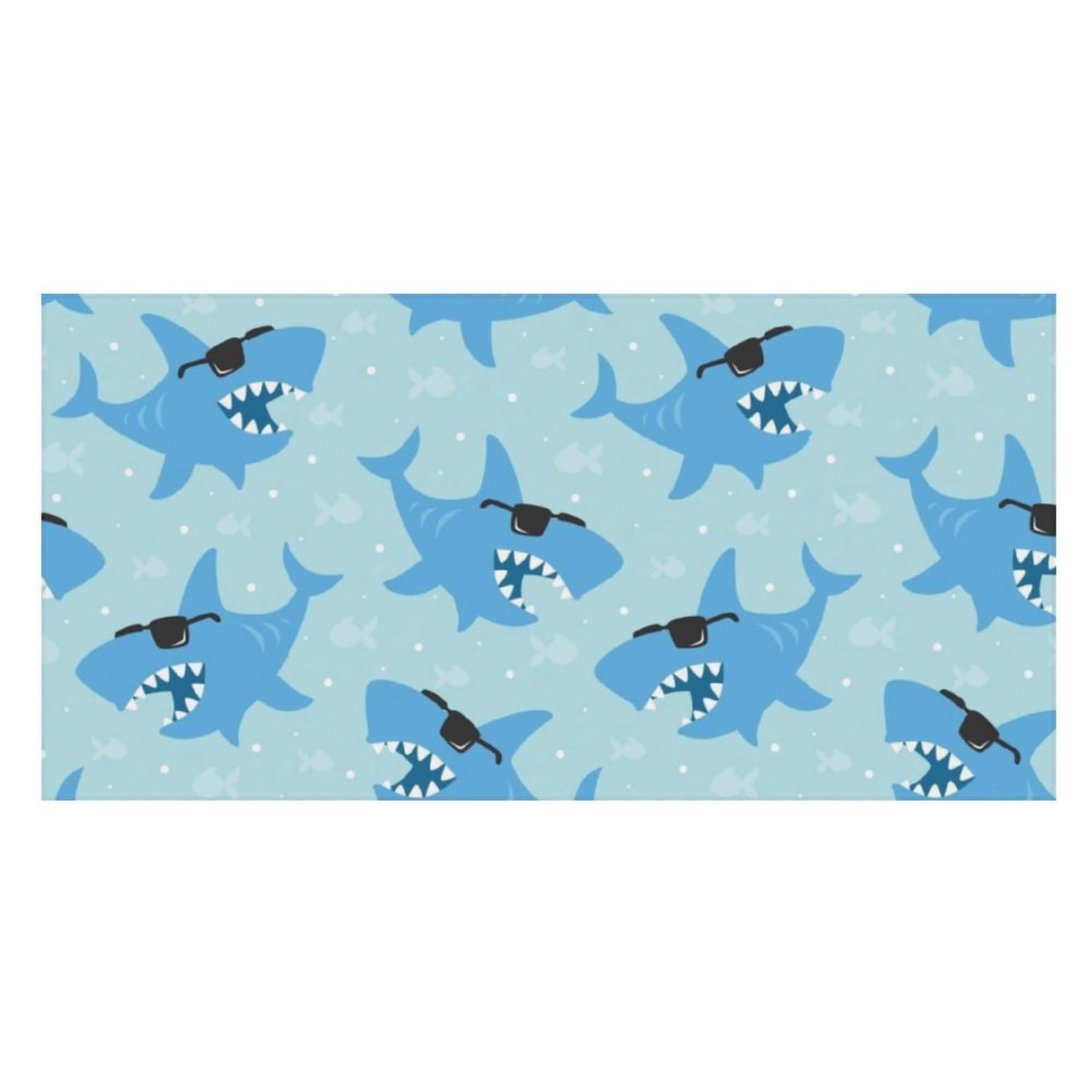 LWORZIIB Beach Towel, Cool Animated Shark Bath Towel, Pool Towel Great for Gym Swimming 80 X 160cm