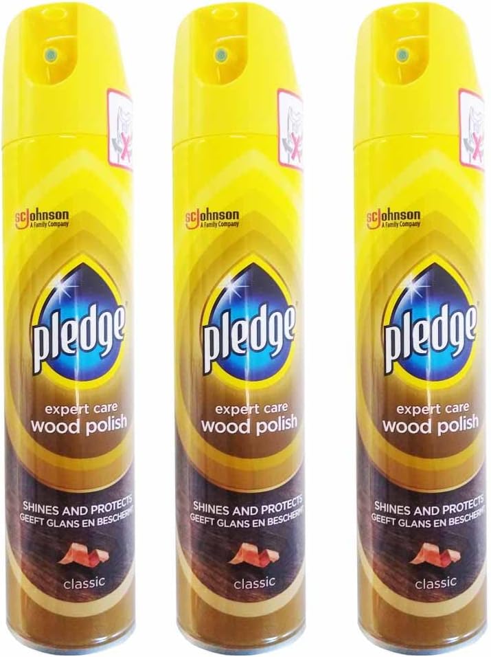 3 x 250ml Wood Cleaner Polish Furniture Desk Wardrobe Table Chair Cabinet Shiny Spray