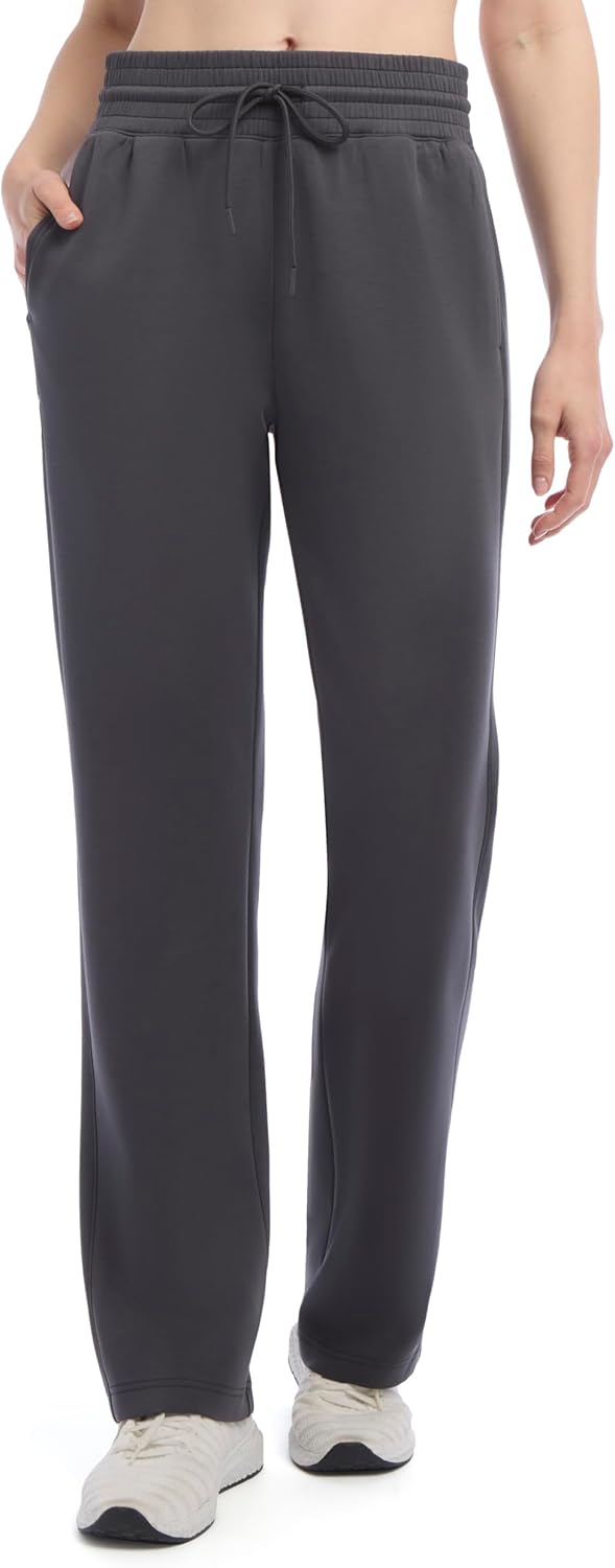 Danskin Womens Sandwashed Straight Leg Sweatpants
