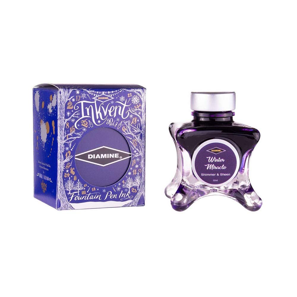 Diamine - Shimmer & Sheen Fountain Pen Ink, Winter Miracle, 50ml, Inkvent