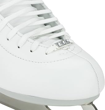 Riedell Crystal Junior Ice Skates - Competitive Figure Ice Skates with Stainless Steel Vesta Blade
