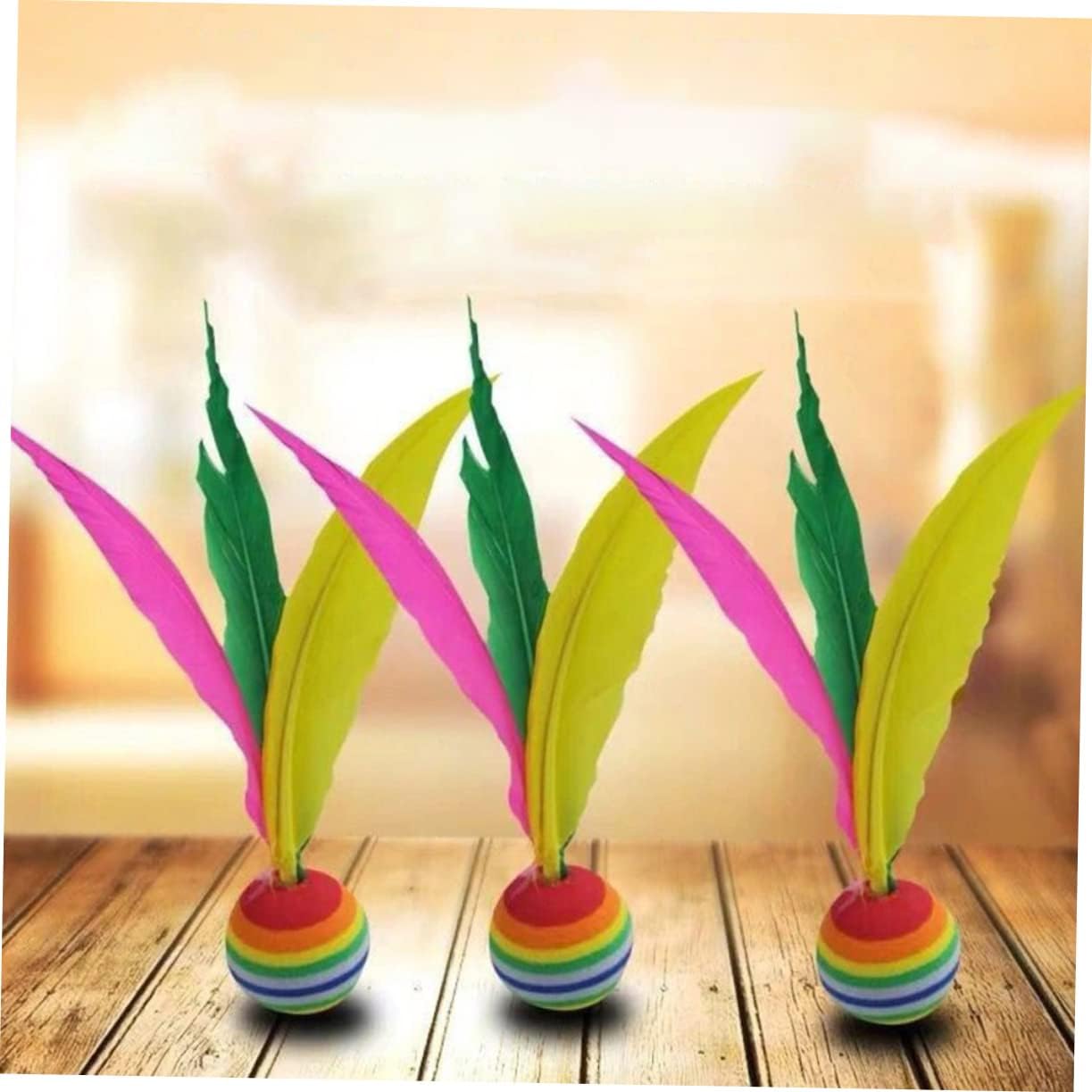 6Pcs Outdoor Badminton Shuttlecocks for Boys and Girls and Adults, Foam image 2